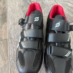Peloton Black and Red Cycling Shoes